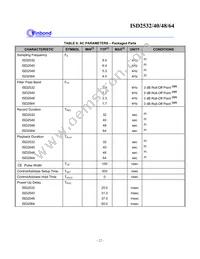 ISD2540SR Datasheet Page 22