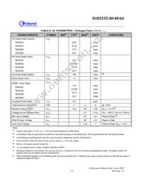 ISD2540SR Datasheet Page 23