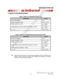 ISD2560SYR Datasheet Page 19