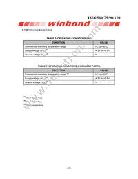 ISD2560SYR Datasheet Page 20