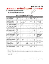 ISD2560SYR Datasheet Page 21