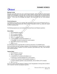 ISD4003-04MEIR Datasheet Page 17