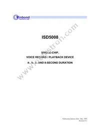 ISD5008EDR Datasheet Cover