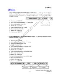 ISD5116SYR Datasheet Page 15