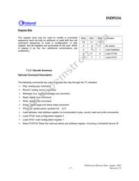 ISD5116SYR Datasheet Page 17