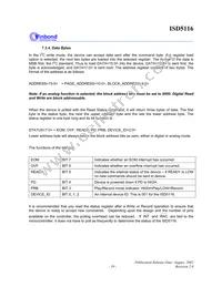 ISD5116SYR Datasheet Page 19