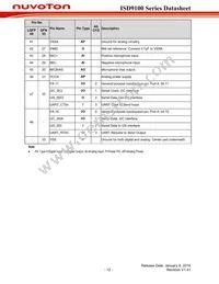 ISD9160CFI Datasheet Page 12