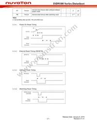 ISD9160CFI Datasheet Page 21