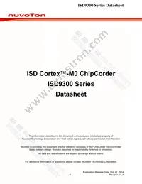 ISD9361RI Datasheet Cover