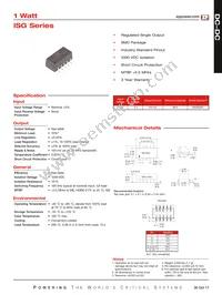 ISG0505A Datasheet Cover