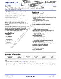 ISL12023IVZ-T Datasheet Cover