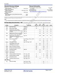 ISL12023IVZ-T Datasheet Page 3