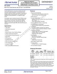 ISL12025IVZ-T Datasheet Cover