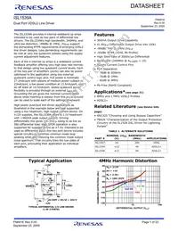 ISL1539AIRZ Datasheet Cover