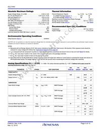 ISL21440IUZ Datasheet Page 3