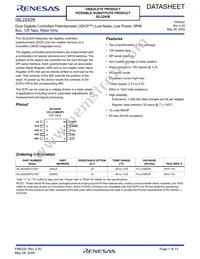 ISL22429WFU10Z-TK Datasheet Cover