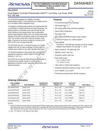 ISL22444TFR20Z-TK Datasheet Cover