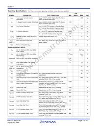 ISL23711UIU10Z Datasheet Page 4