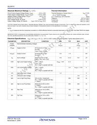 ISL24010IVZ-T Datasheet Page 3