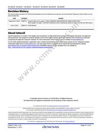 ISL26321FBZ Datasheet Page 21