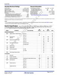 ISL267450IUZ-T Datasheet Page 5