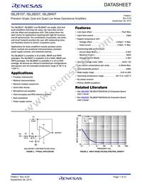 ISL28107FRTZ-T7A Datasheet Cover