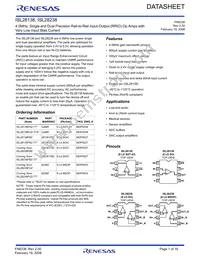 ISL28138FHZ-T7 Datasheet Cover