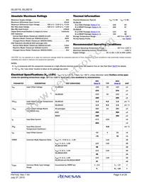ISL28218FUZ-T7A Datasheet Page 5