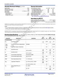 ISL28488FAZ Datasheet Page 3