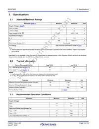 ISL32740EFBZ-T7A Datasheet Page 5