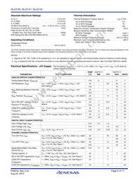 ISL43142IVZ-T Datasheet Page 4