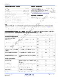 ISL43210AIHZ-T Datasheet Page 3