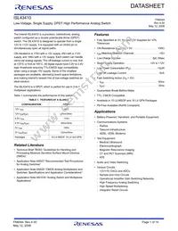 ISL43410IU-T Datasheet Cover