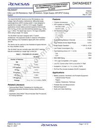 ISL54047IRUZ-T Datasheet Cover