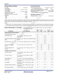 ISL54047IRUZ-T Datasheet Page 3