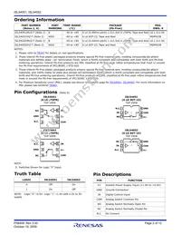 ISL54052IHZ-T Datasheet Page 2