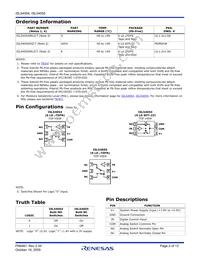 ISL54054IHZ-T Datasheet Page 2