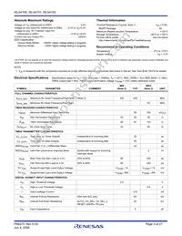 ISL54100CQZ Datasheet Page 3