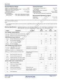 ISL54105ACRZ Datasheet Page 2