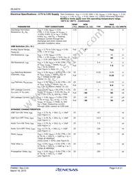 ISL54210IRUZ-T Datasheet Page 5