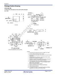 ISL54210IRUZ-T Datasheet Page 21