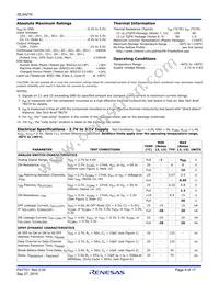 ISL54216IRUZ-T7A Datasheet Page 4