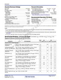 ISL54224IRUZ-T7A Datasheet Page 4