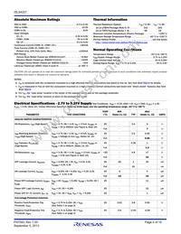 ISL54227IRUZ-T7A Datasheet Page 4