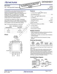 ISL54302IRZ-T Datasheet Cover