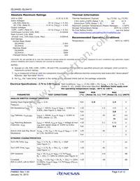 ISL54410IRUZ-T Datasheet Page 5