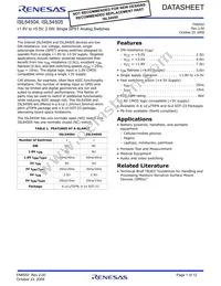 ISL54505IHZ-T Datasheet Cover