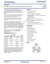 ISL55002IB-T7 Datasheet Cover