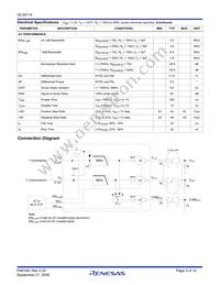 ISL59114IRUZ-T7 Datasheet Page 3
