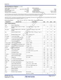 ISL59115IRUZ-T7 Datasheet Page 2